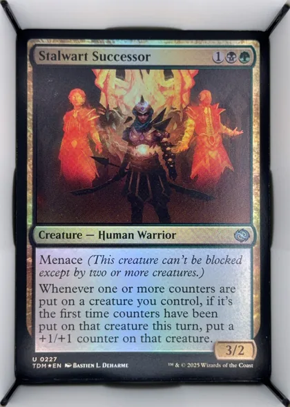 front of card