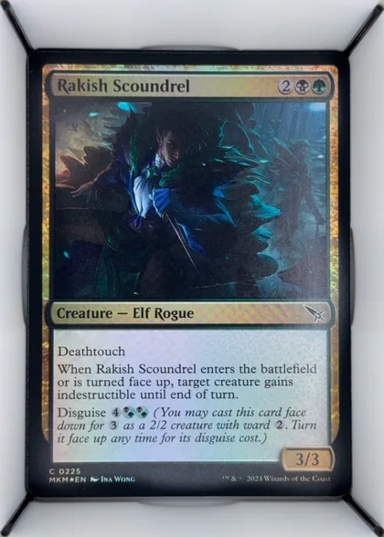 front of card