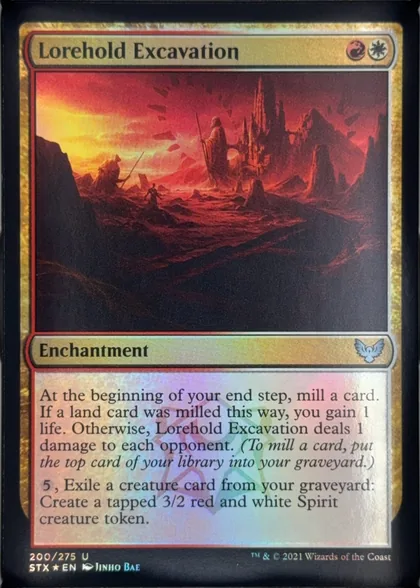 front of card