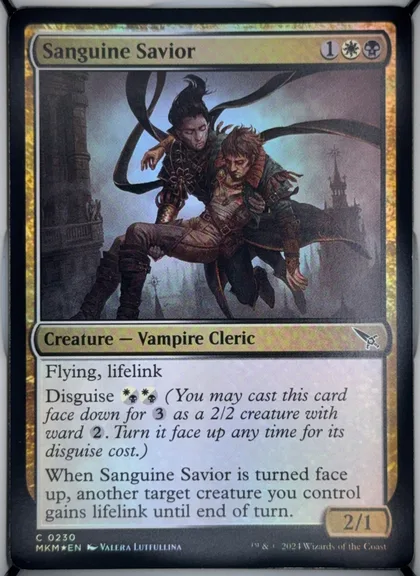 front of card
