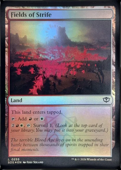front of card
