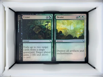 front of card
