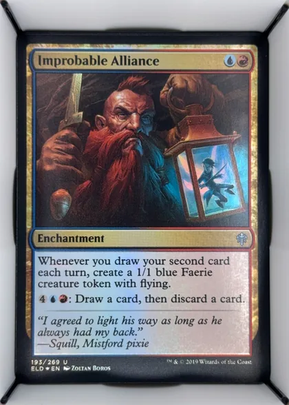 front of card