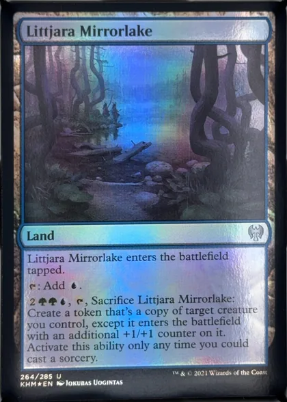 front of card