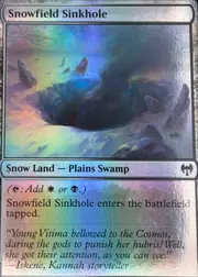 Snowfield Sinkhole front
