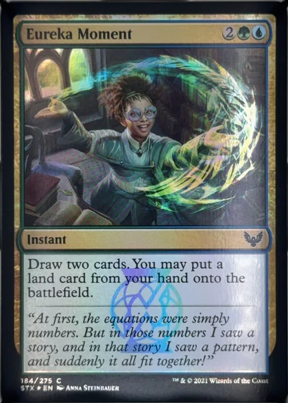 front of card