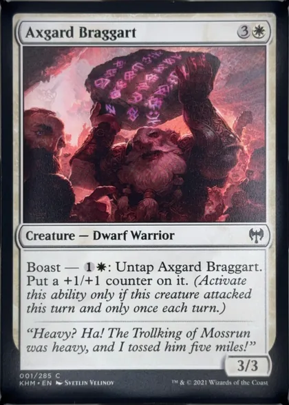 front of card