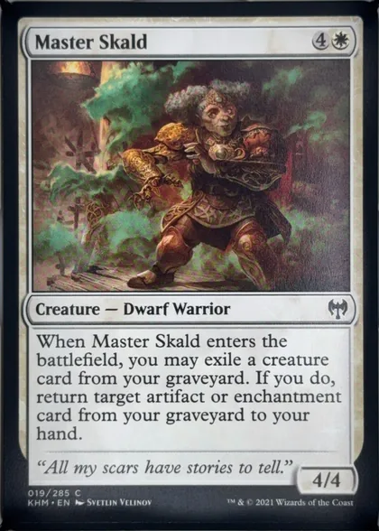 front of card