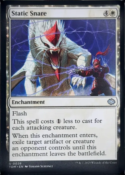 front of card