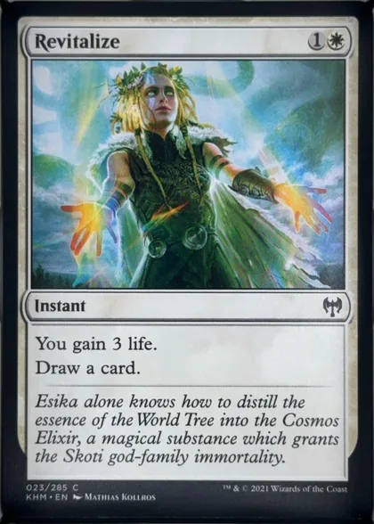 front of card