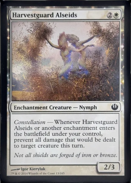 front of card