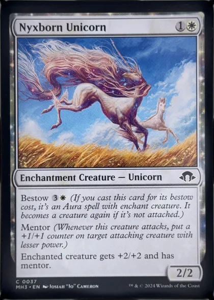 front of card