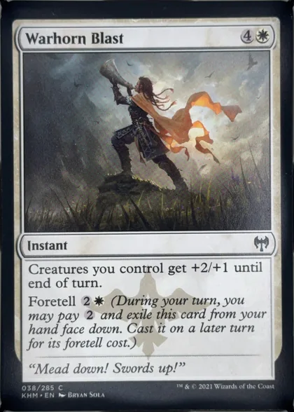 front of card