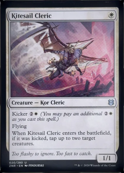 front of card