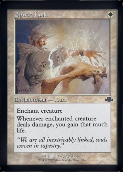 front of card