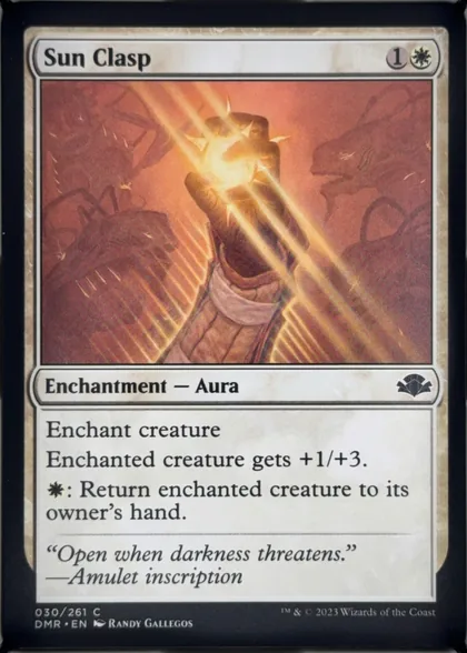 front of card