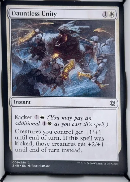 front of card