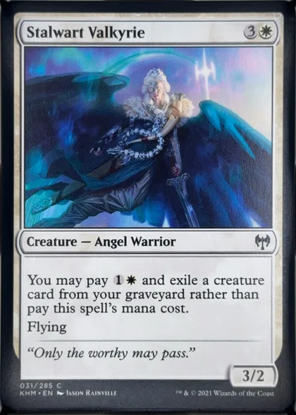 front of card