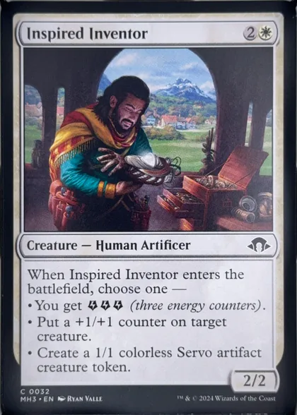 front of card