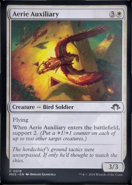 front of card