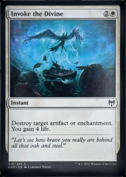 front of card