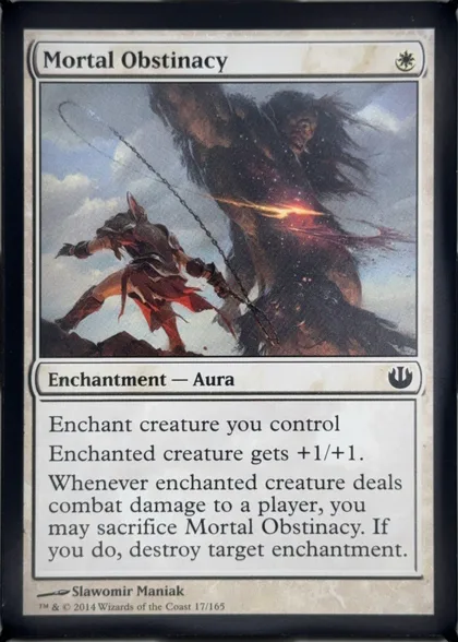 front of card