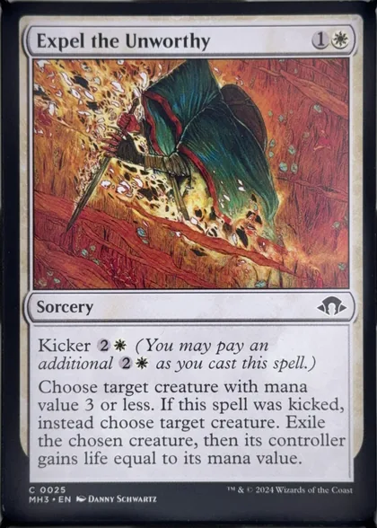 front of card
