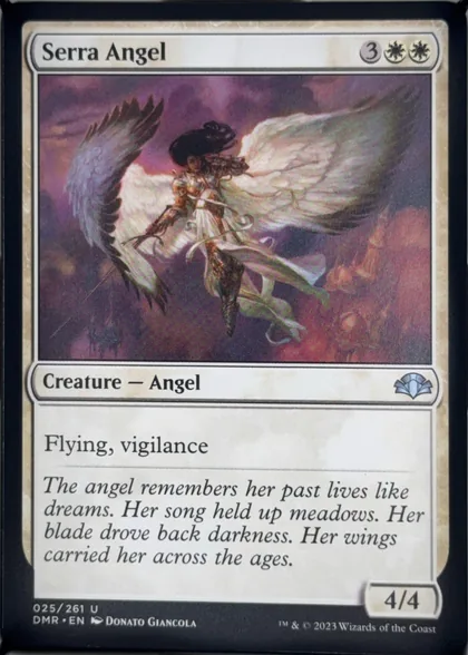 front of card