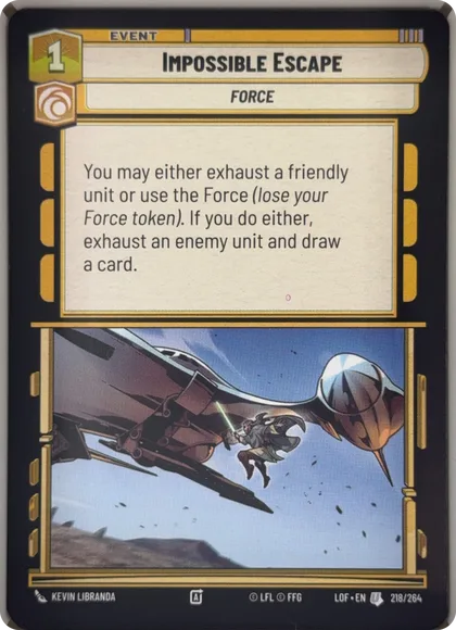 front of card
