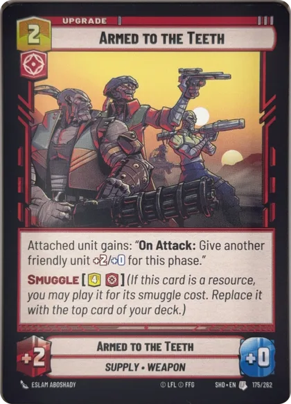 front of card