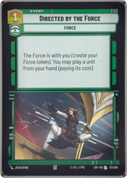 front of card