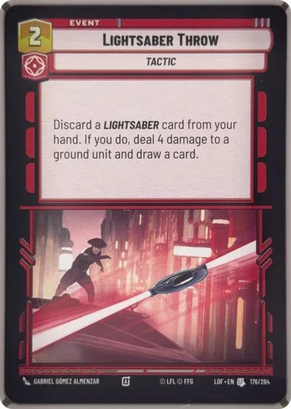 front of card