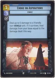 Choke on Aspirations front