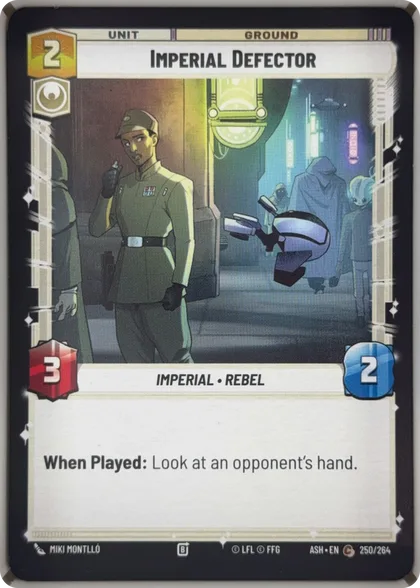 front of card