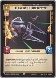Flanking TIE Interceptor front