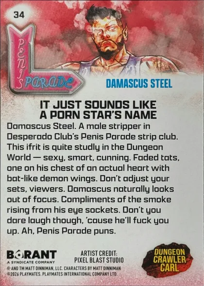 back of card