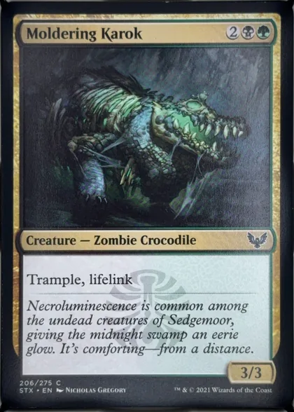 front of card