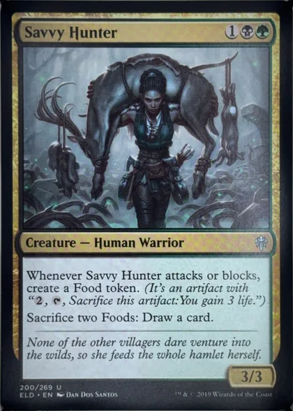 front of card