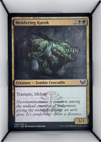 front of card