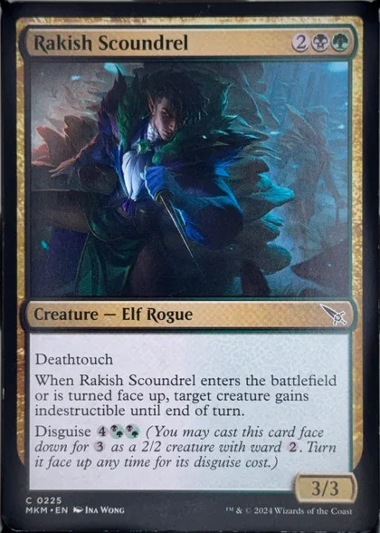 front of card