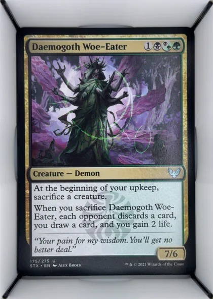 front of card