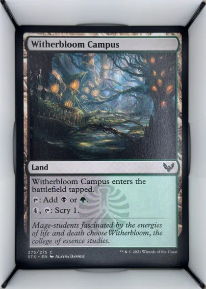 front of card