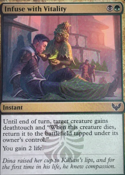front of card