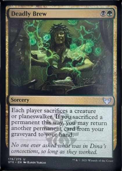 front of card