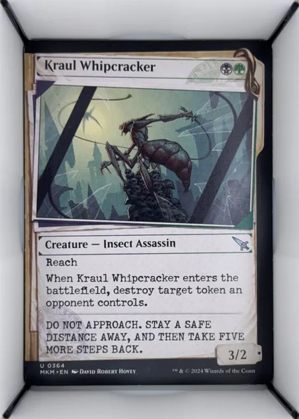 front of card