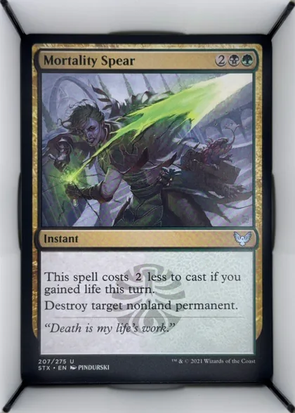 Mortality Spear front