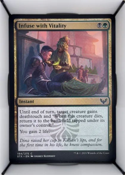 front of card