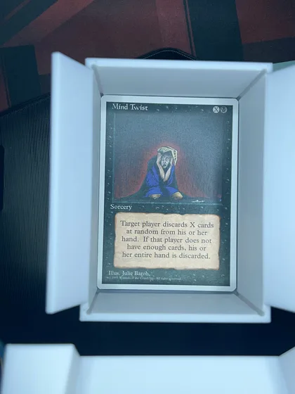 front of card