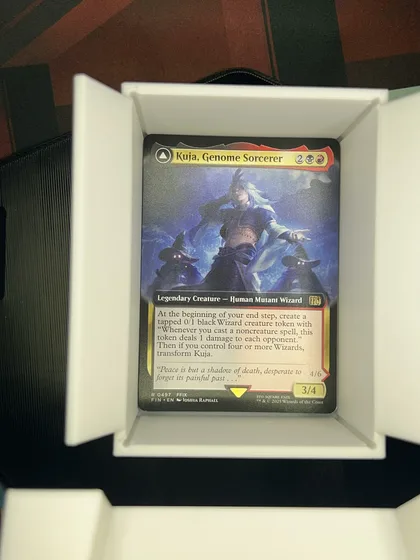 front of card