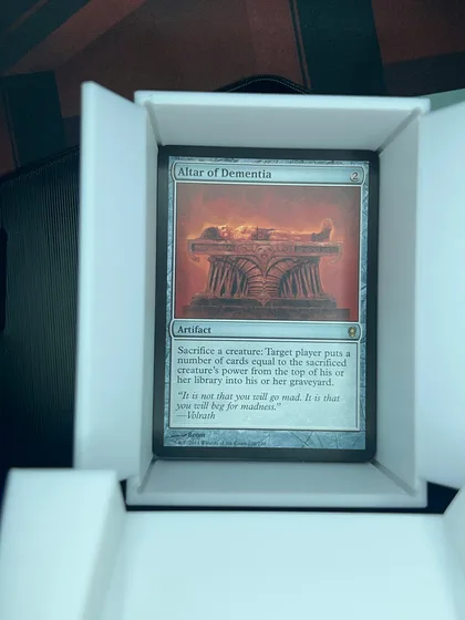 front of card